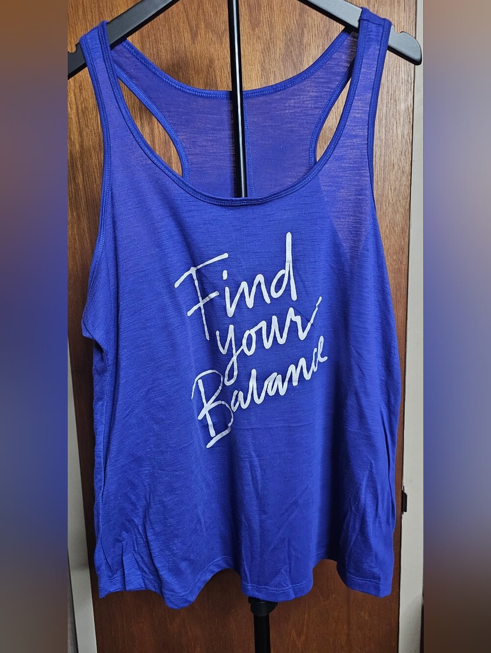 Old Navy Royal Blue Racerback Tank - Find Your Balance Plus Size XXL